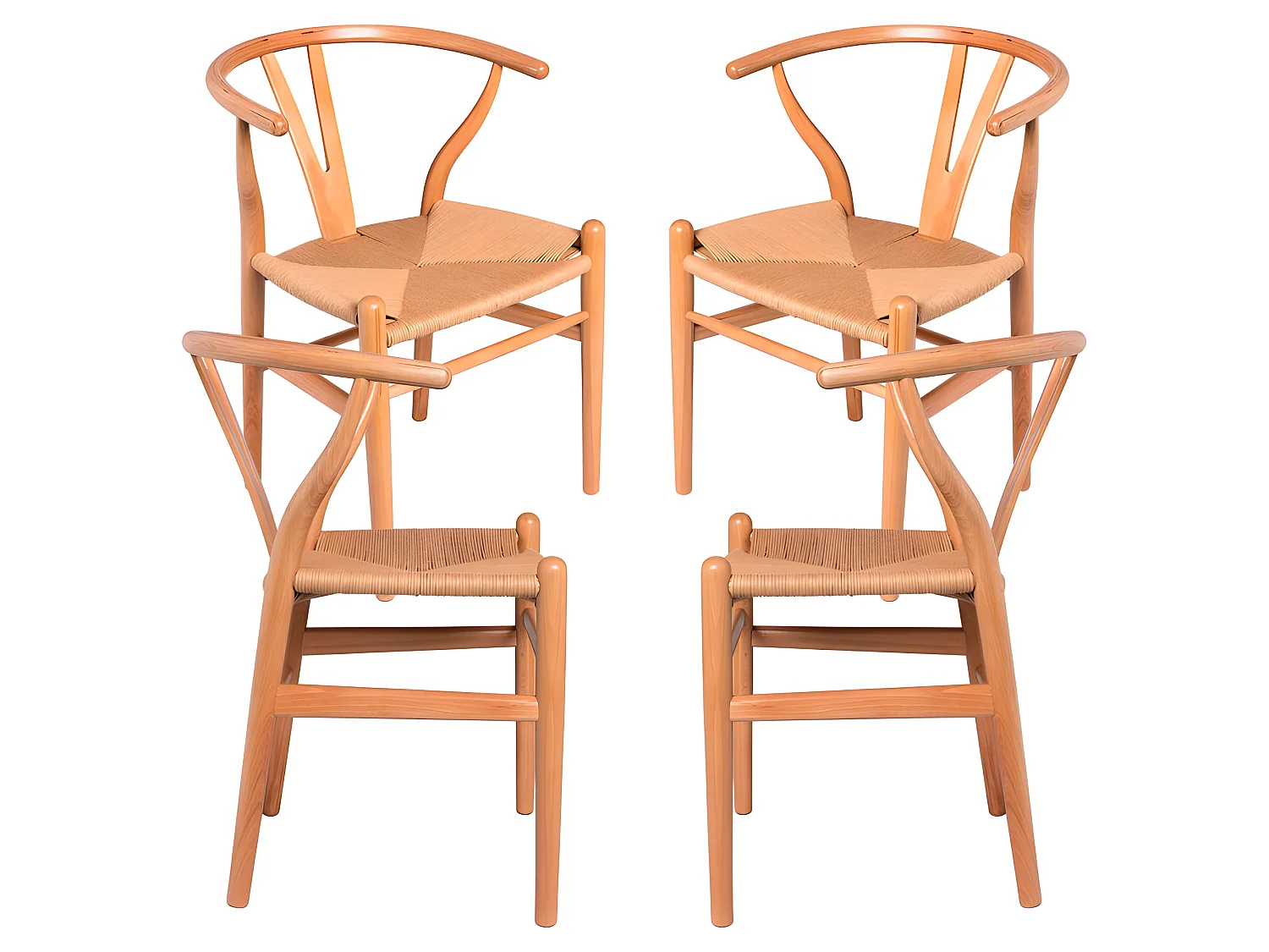 Packs Sillas Comedor - Pack 4 Sillas Wis Madera - Marrón