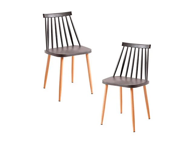 Packs Sillas Comedor - Pack 2 Sillas Bik - Gris