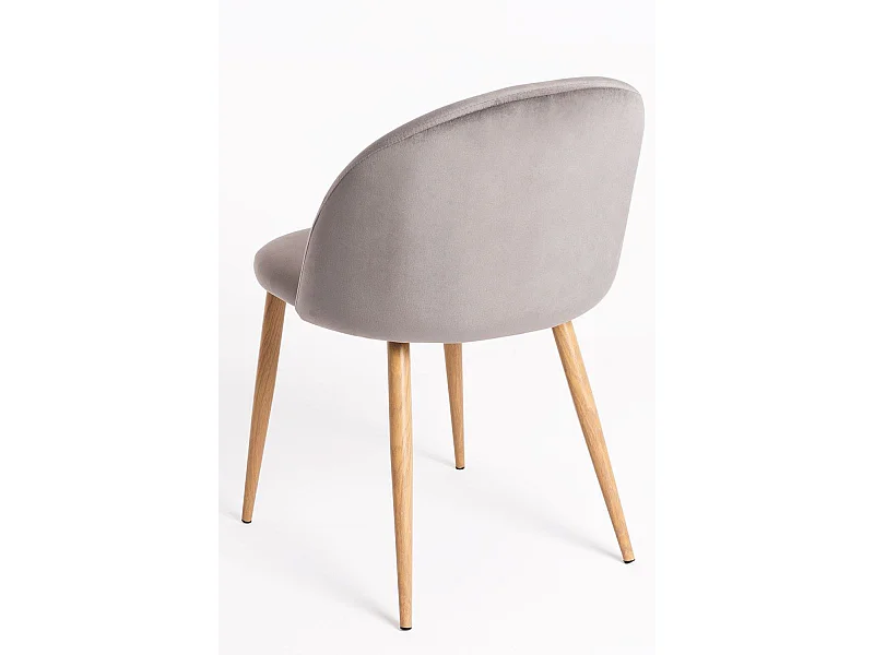 Packs Sillas Comedor - Pack 4 Sillas Vint Terciopelo - Gris