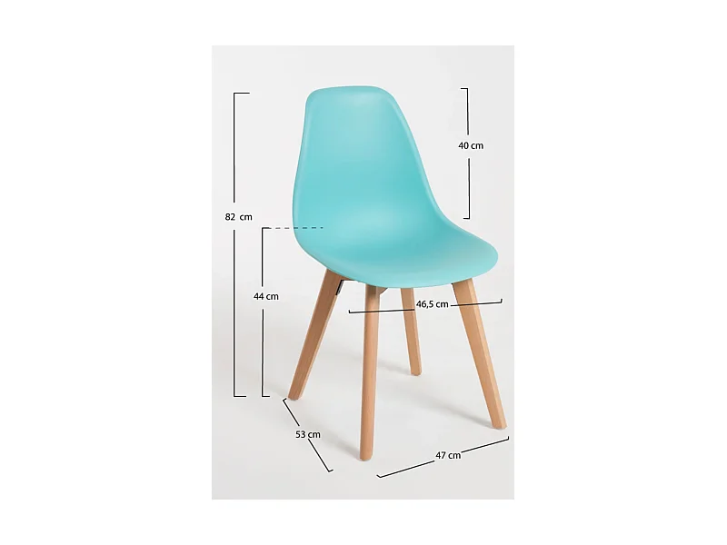 Packs Sillas Comedor - Pack 6 Sillas Kelen - Aguamarina
