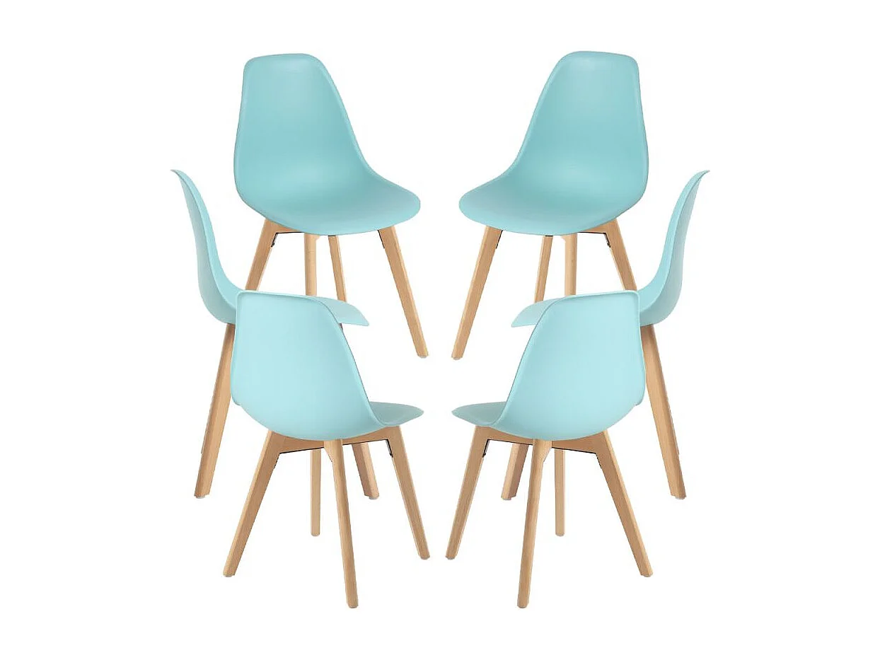 Packs Sillas Comedor - Pack 6 Sillas Kelen - Aguamarina