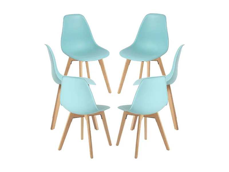 Packs Sillas Comedor - Pack 6 Sillas Kelen - Aguamarina