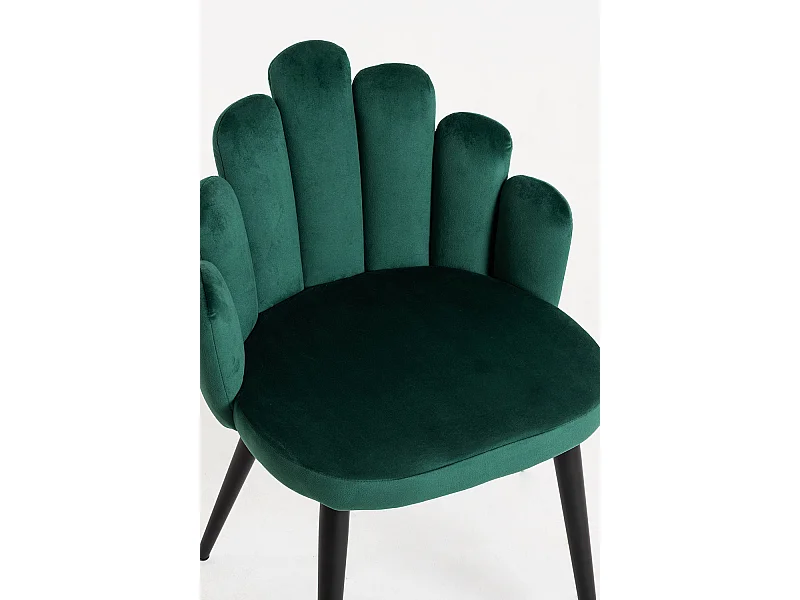 Packs Sillas Comedor - Pack 4 Sillas Hand Patas Negras Terciopelo - Verde