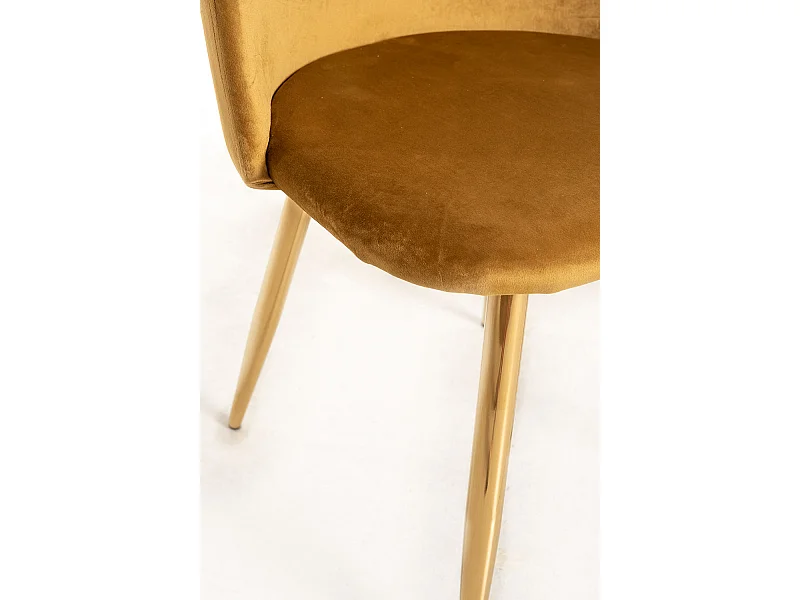 Packs Sillas Comedor - Pack 2 Sillas Vint Terciopelo Golden - Amarillo