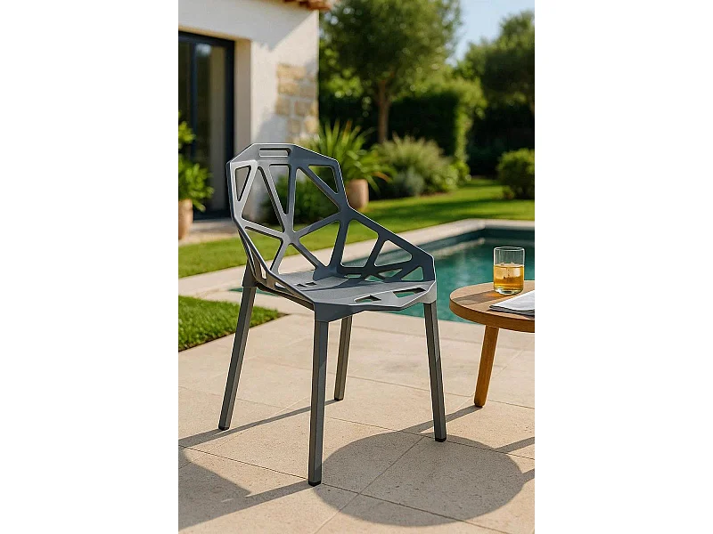 Sillas Comedor - Silla Omega - Gris oscuro