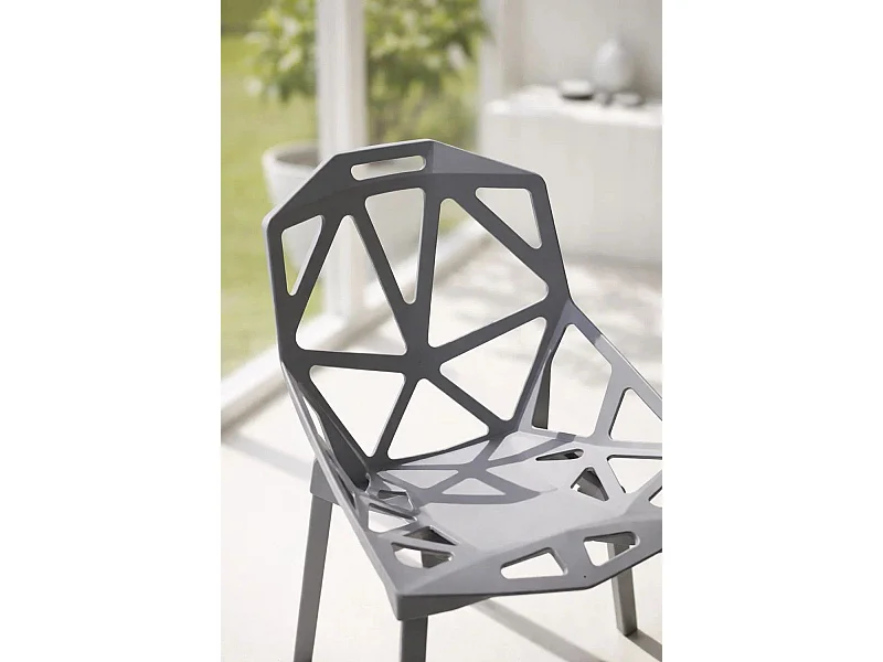 Sillas Comedor - Silla Omega - Gris oscuro