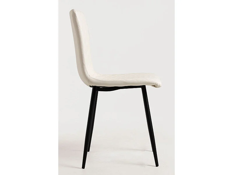 Sillas Comedor - Silla Rom Polipiel - Blanco