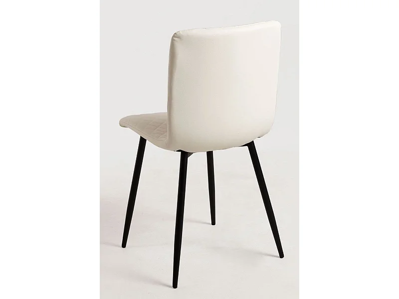 Sillas Comedor - Silla Rom Polipiel - Blanco