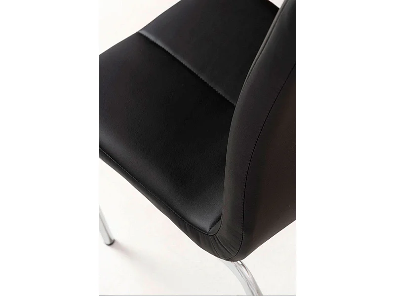 Sillas Comedor - Silla Humi Polipiel - Negro