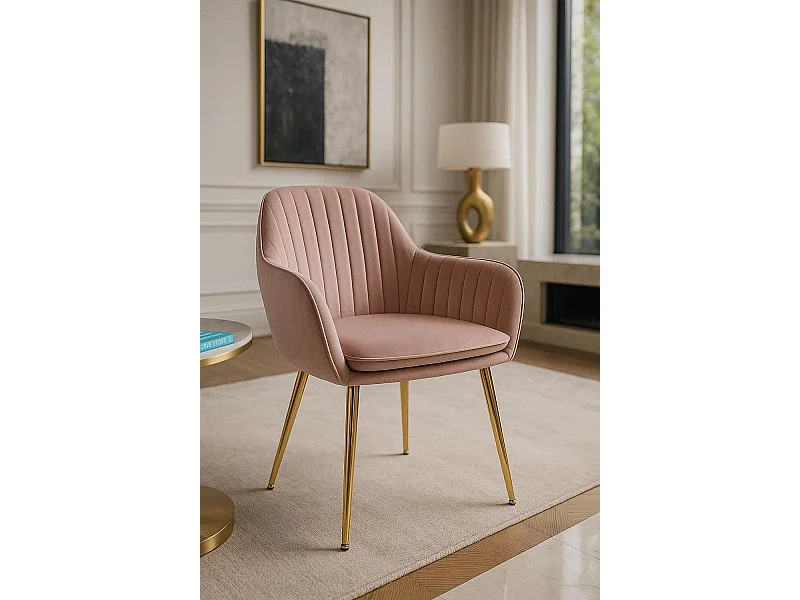 Sillas Comedor - Silla Chic Golden - Rosa