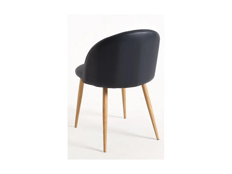 Packs Sillas Comedor - Pack 4 Sillas Vint Polipiel - Negro