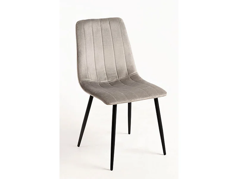 Packs Sillas Comedor - Pack 4 Sillas Liny Terciopelo - Gris claro