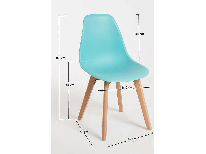 Packs Sillas Comedor - Pack 4 Sillas Kelen - Aguamarina
