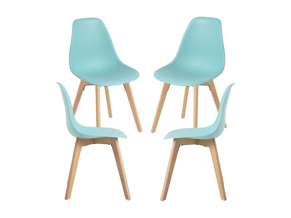 Packs Sillas Comedor - Pack 4 Sillas Kelen - Aguamarina