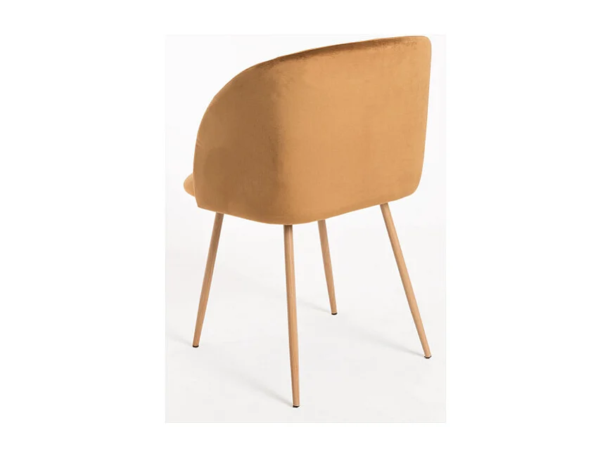 Sillas Comedor - Silla Velt Terciopelo - Marrón
