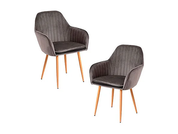 Packs Sillas Comedor - Pack 2 Sillas Chic - Gris oscuro