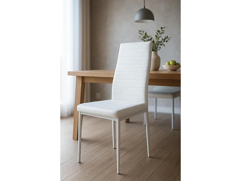 Packs Sillas Comedor - Pack 4 Sillas Lauter Polipiel - Blanco