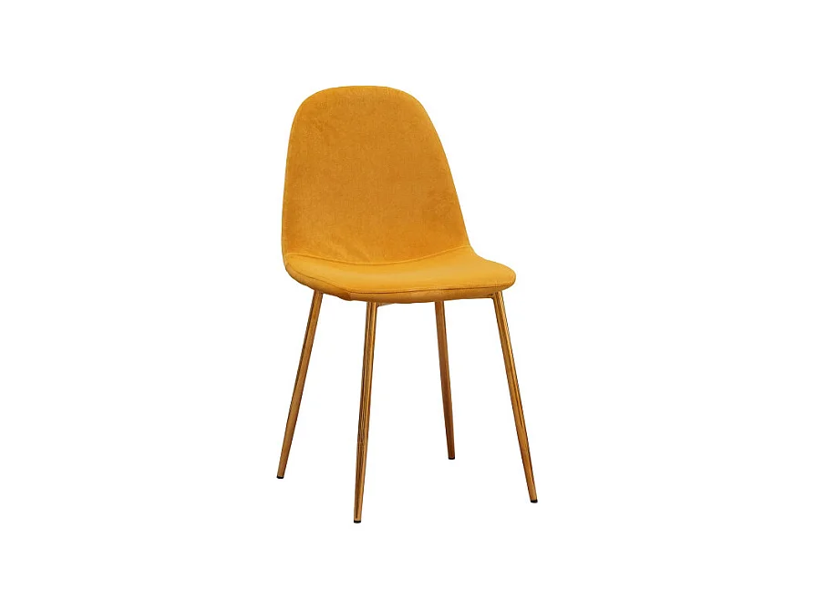 Sillas Comedor - Silla Golden Teok Terciopelo - Amarillo