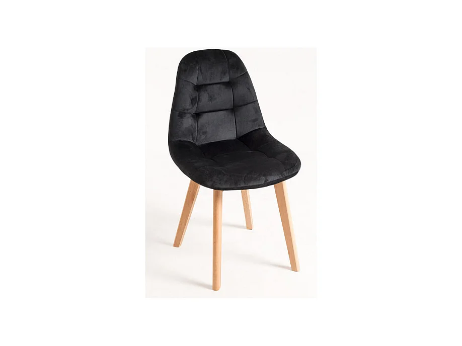 Sillas Comedor - Silla Kelen Terciopelo - Negro