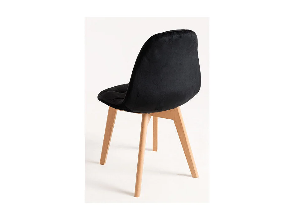 Sillas Comedor - Silla Kelen Terciopelo - Negro