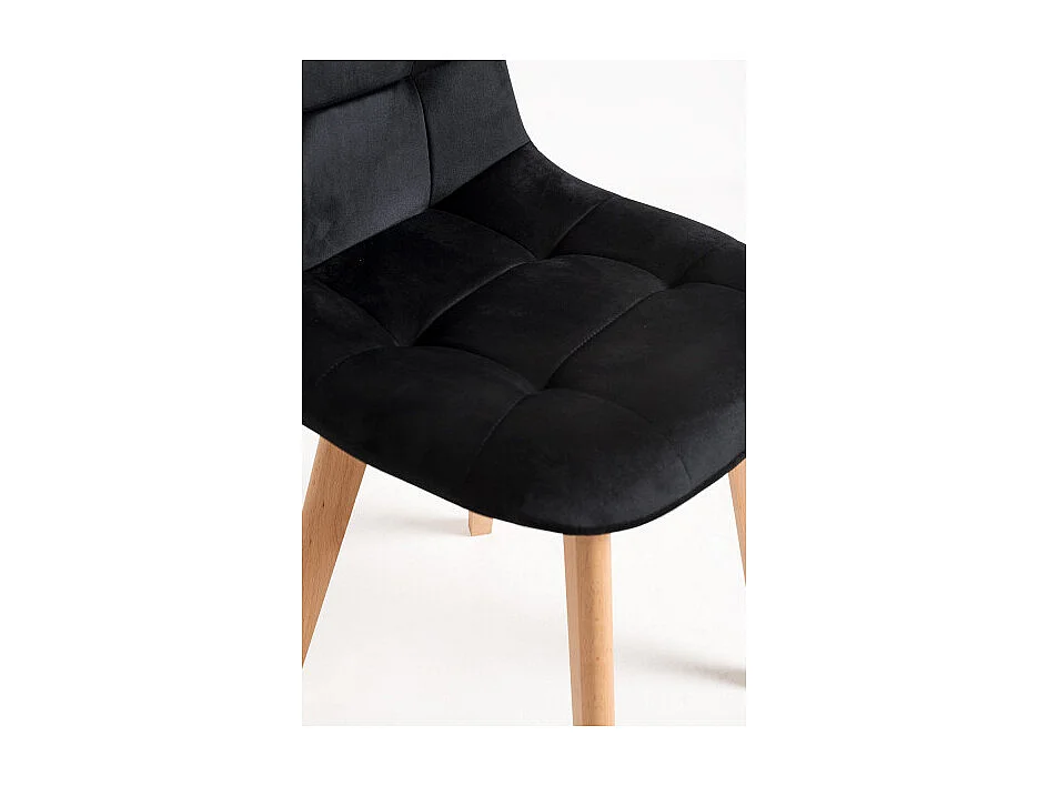 Sillas Comedor - Silla Kelen Terciopelo - Negro