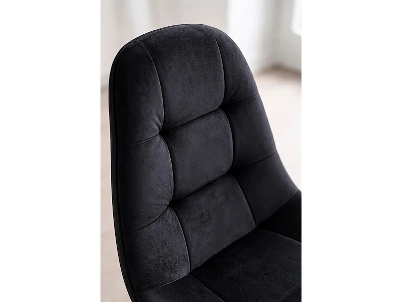 Sillas Comedor - Silla Kelen Terciopelo - Negro