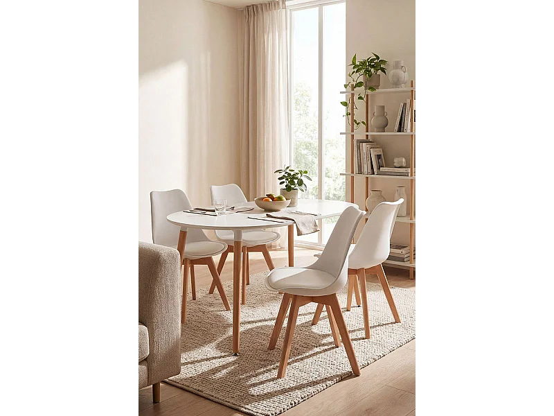 Packs Sillas Comedor - Pack 4 Sillas Synk Basic - Blanco