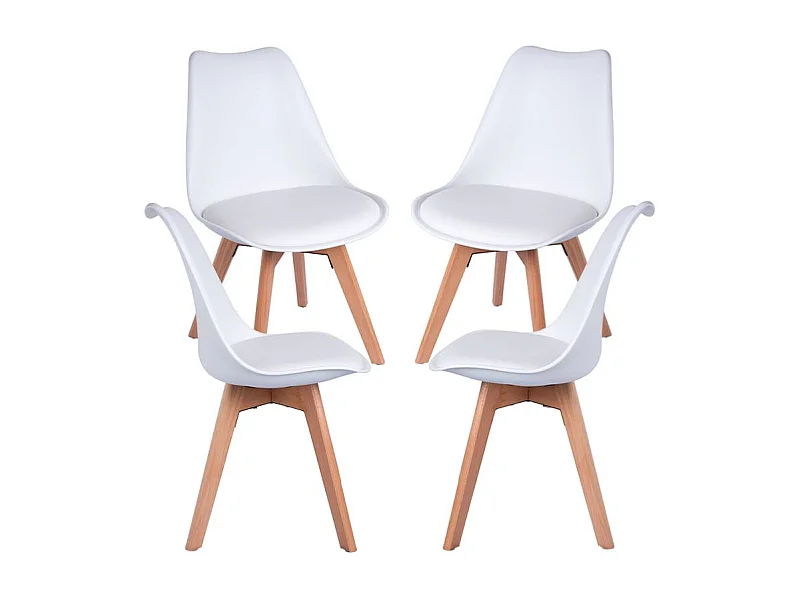 Packs Sillas Comedor - Pack 4 Sillas Synk Basic - Blanco