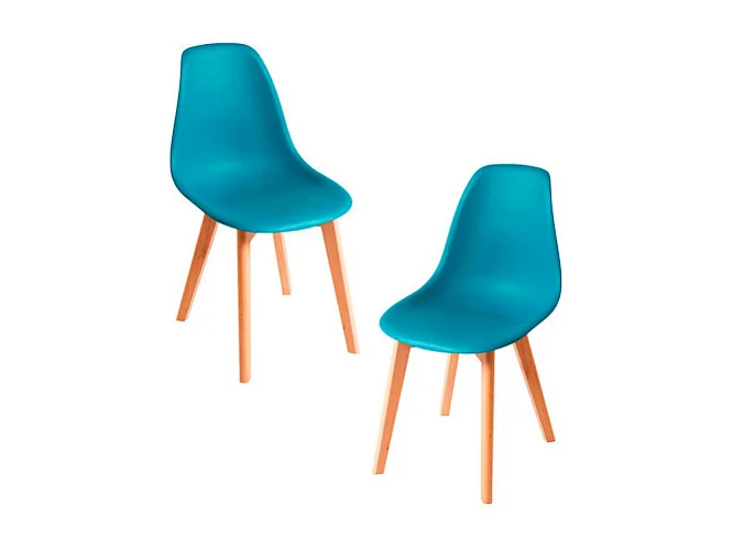 Packs Sillas Comedor - Pack 2 Sillas Kelen - Verde azulado