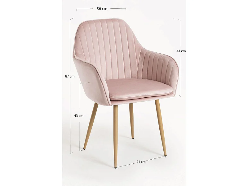 Sillas Comedor - Silla Chic - Rosa