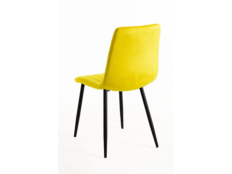 Packs Sillas Comedor - Pack 2 Sillas Liny Terciopelo - Amarillo