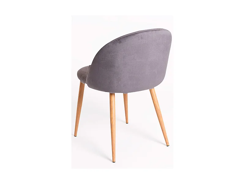 Packs Sillas Comedor - Pack 4 Sillas Vint Terciopelo - Gris oscuro