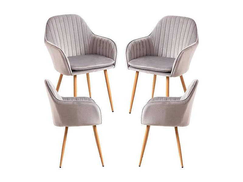 Packs Sillas Comedor - Pack 4 Sillas Chic - Gris