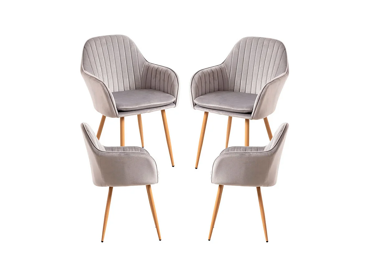 Packs Sillas Comedor - Pack 4 Sillas Chic - Gris
