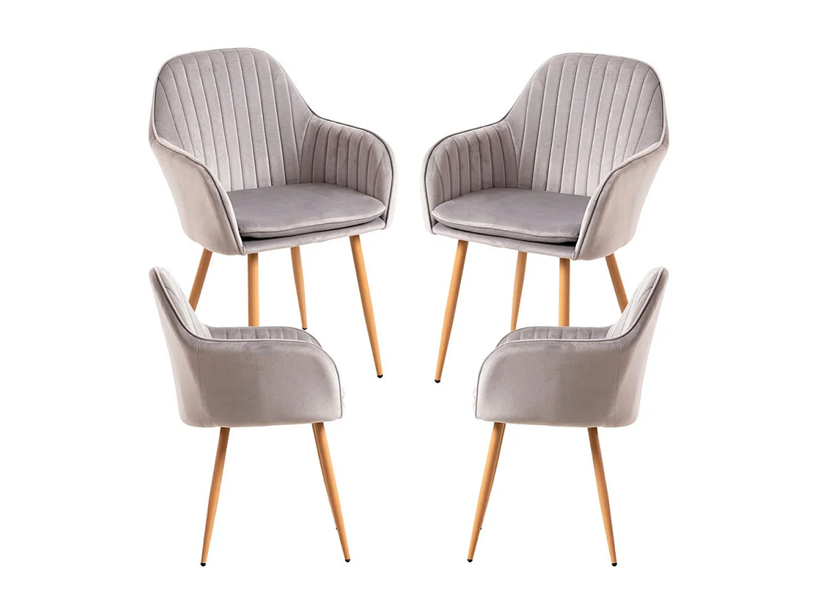 Packs Sillas Comedor - Pack 4 Sillas Chic - Gris