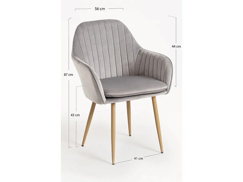 Packs Sillas Comedor - Pack 4 Sillas Chic - Gris