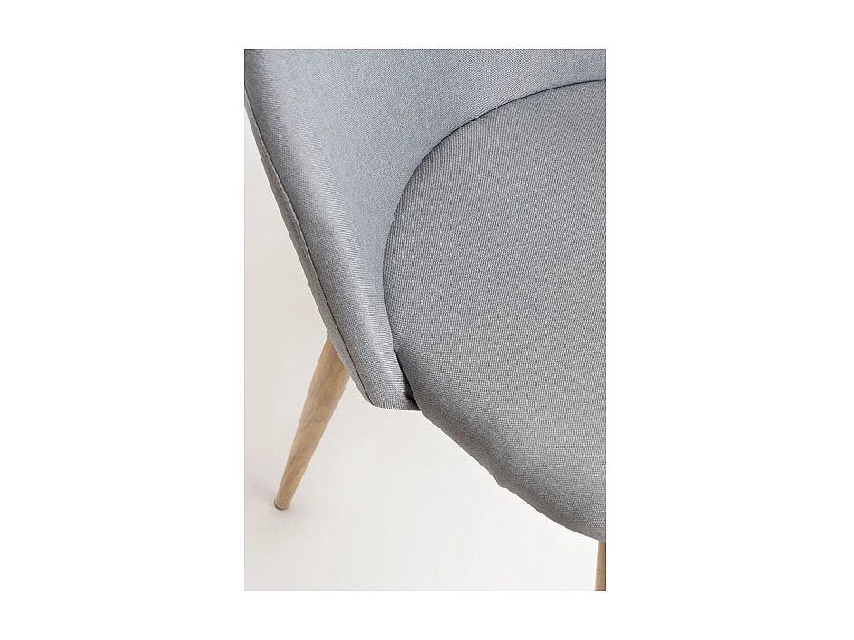 Sillas Comedor - Silla Vint Tela - Gris claro