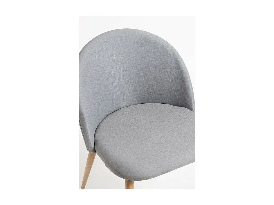 Sillas Comedor - Silla Vint Tela - Gris claro