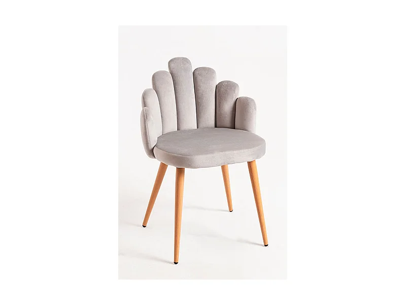 Packs Sillas Comedor - Pack 4 Sillas Hand Terciopelo - Gris