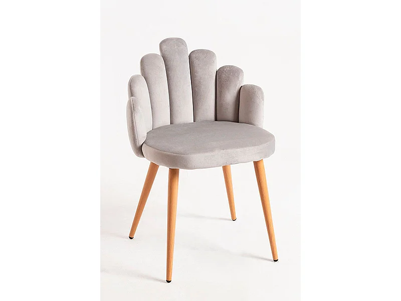 Packs Sillas Comedor - Pack 4 Sillas Hand Terciopelo - Gris