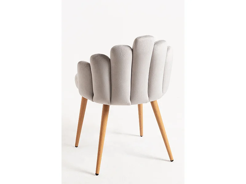 Packs Sillas Comedor - Pack 4 Sillas Hand Terciopelo - Gris