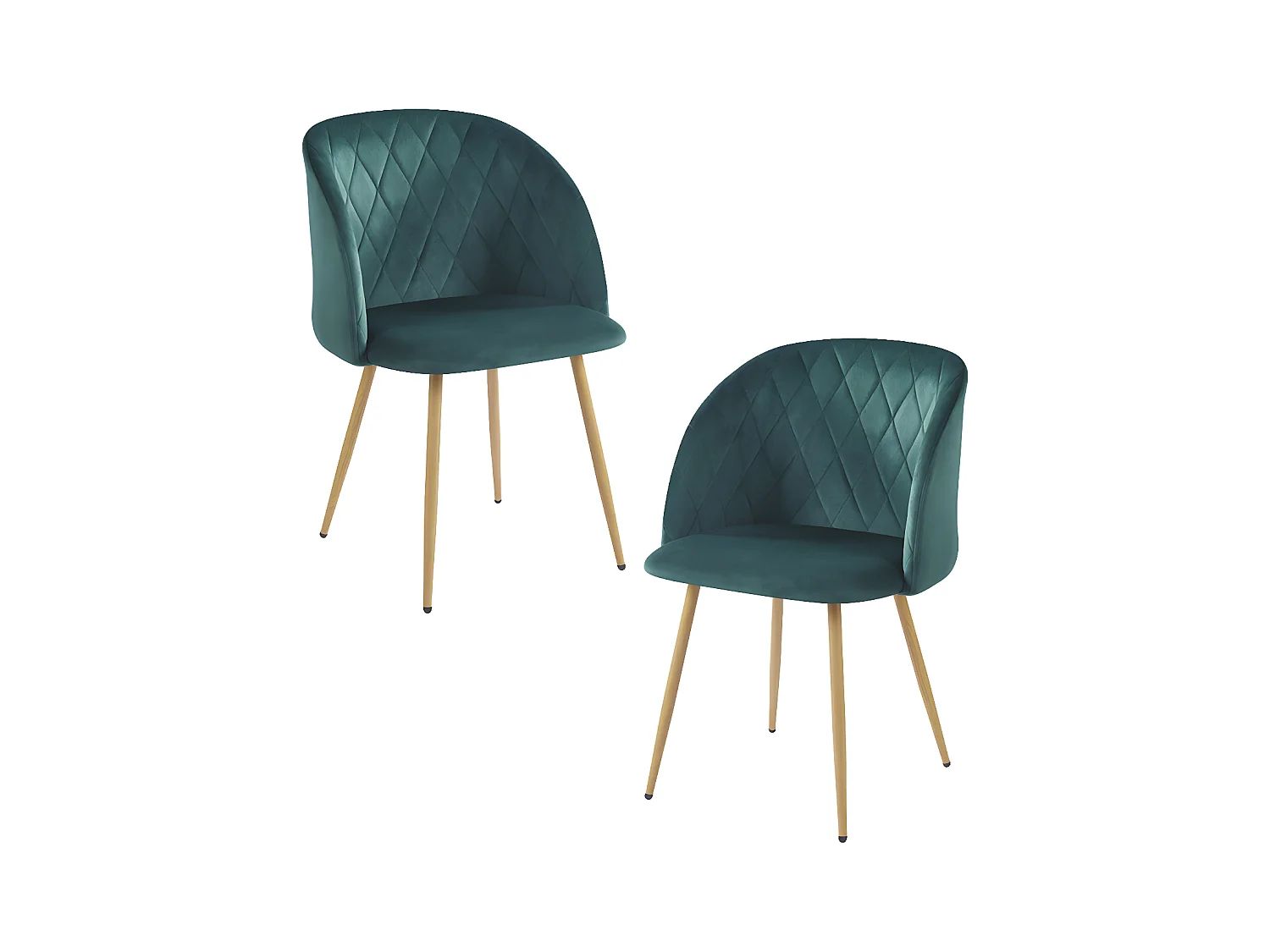 Packs Sillas Comedor - Pack 2 Sillas Velt Terciopelo - Verde