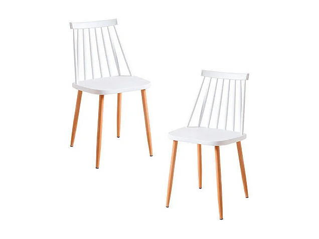 Packs Sillas Comedor - Pack 2 Sillas Bik - Blanco
