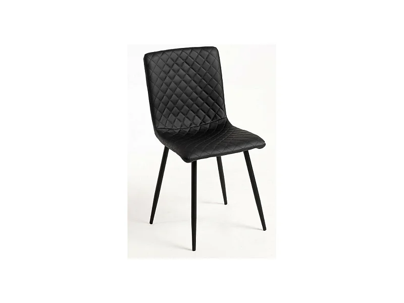 Sillas Comedor - Silla Rom Polipiel - Negro
