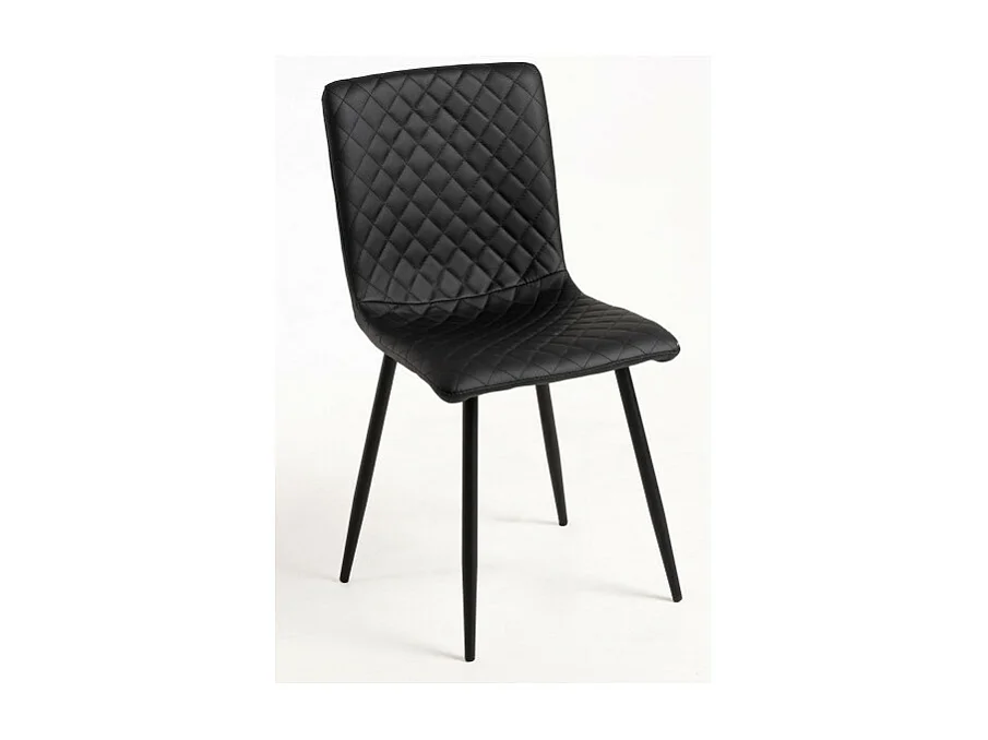 Sillas Comedor - Silla Rom Polipiel - Negro