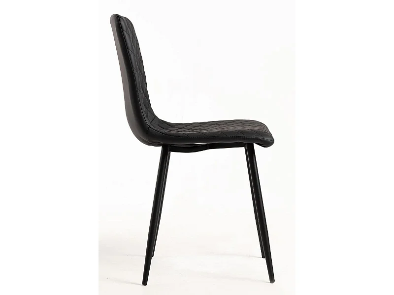 Sillas Comedor - Silla Rom Polipiel - Negro