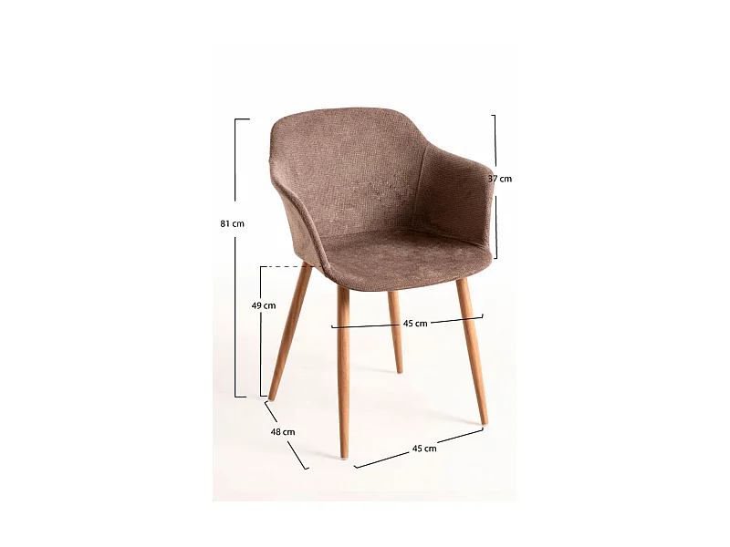 Sillas Comedor - Silla Kivi Tela - Taupe