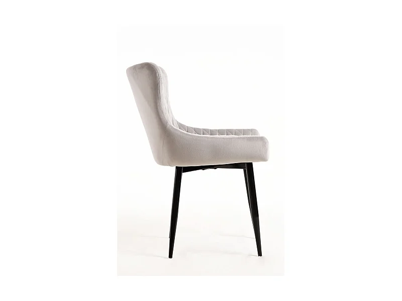 Sillas Comedor - Silla Sanda Terciopelo - Gris