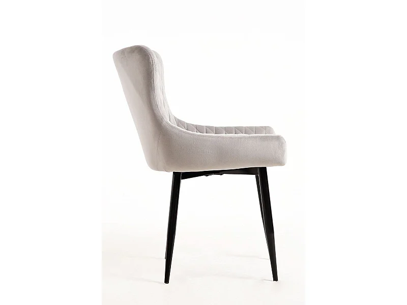 Sillas Comedor - Silla Sanda Terciopelo - Gris