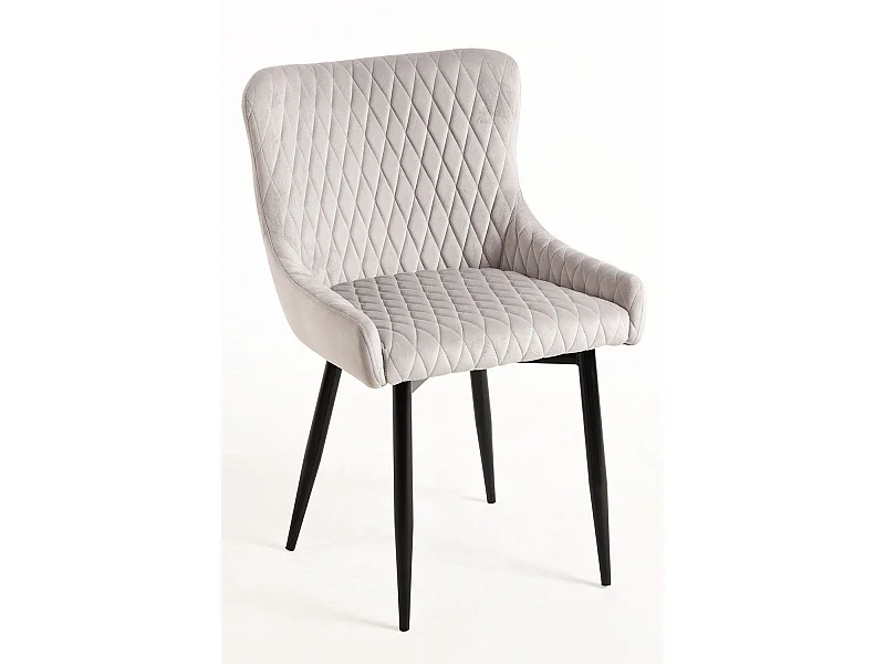 Sillas Comedor - Silla Sanda Terciopelo - Gris